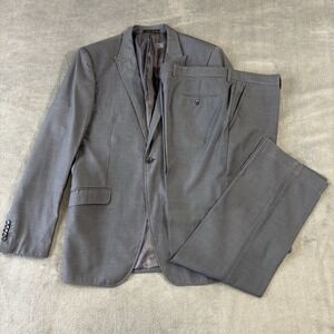 Arare Suit Mens 54 Slim Fit Italy Style Polyester Viscose Pants 38x32 Wedding